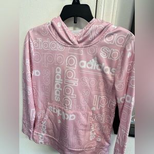Pink adidas sweat shirt.